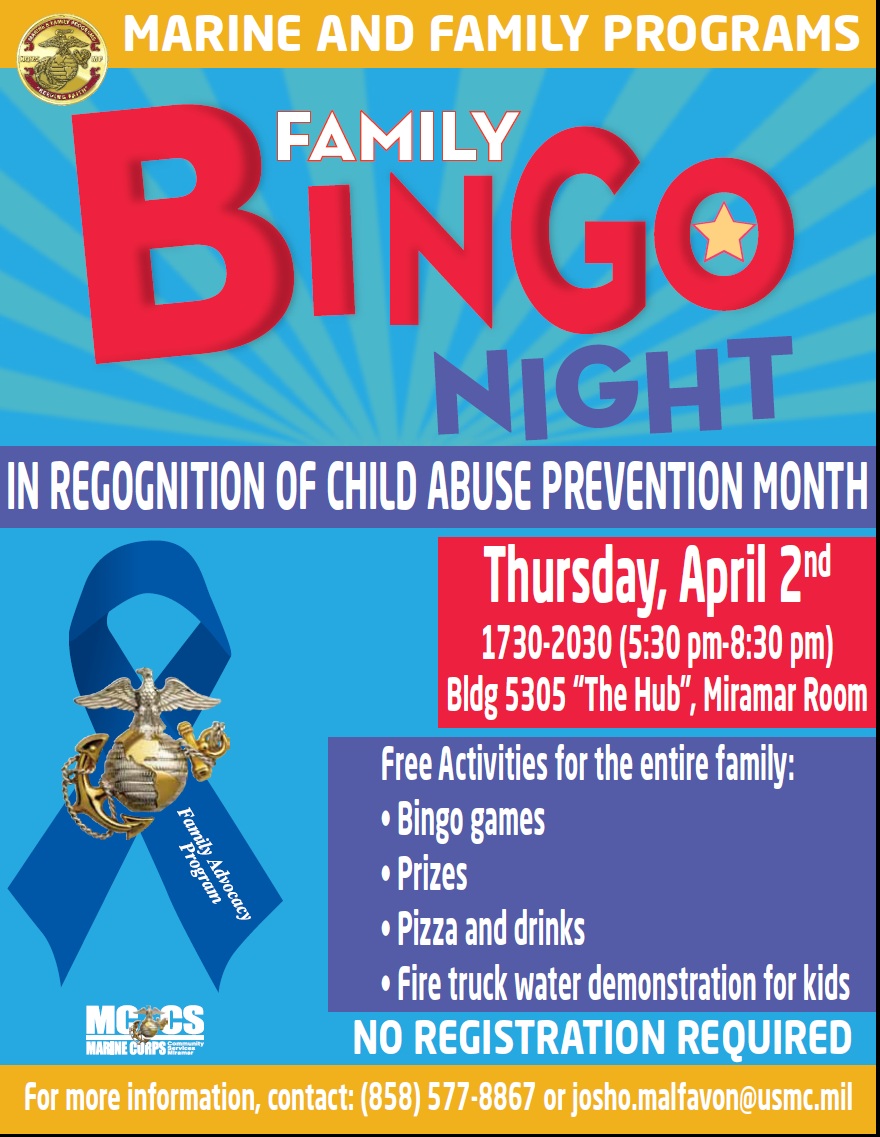 family bingo night sdmfc bingo flyers